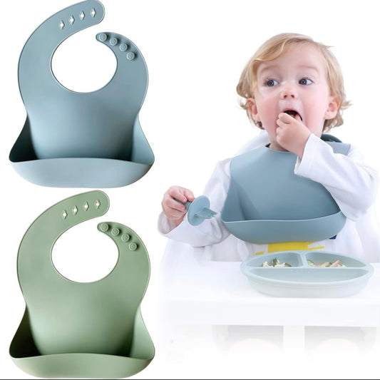 Waterproof Silicone Bib - Bibs