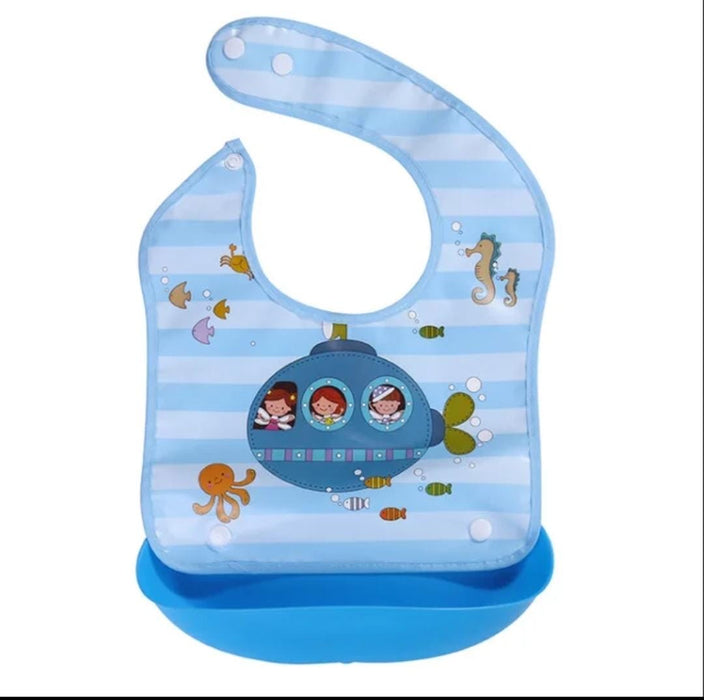 Baby Bib with silicone bowl - Bibs