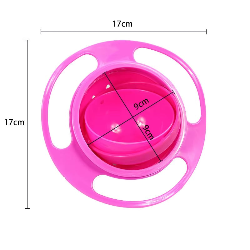 360 Rotate Gyro Bowl for Children - Cutlery