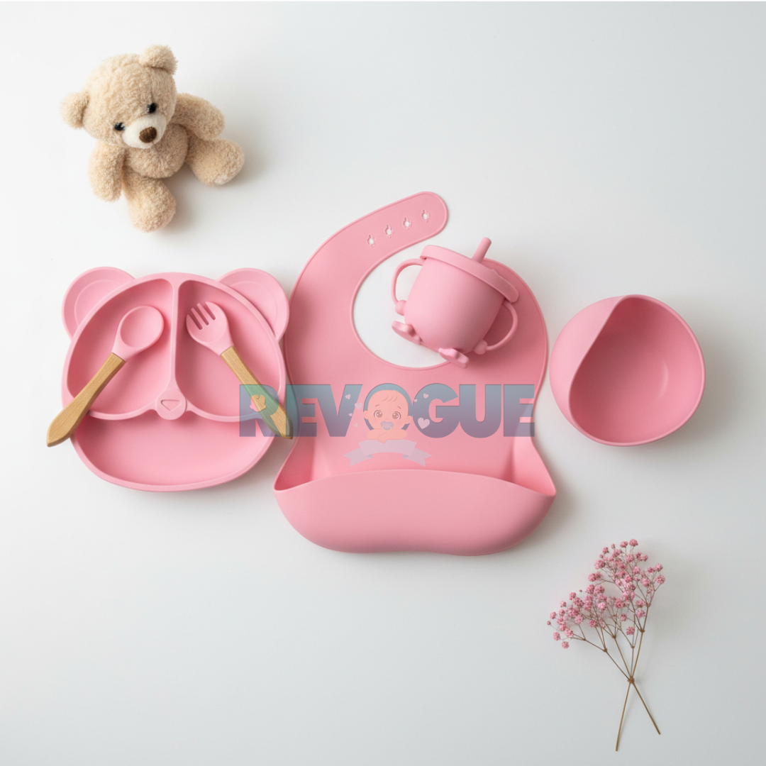 Silicone Baby Feeding Set BPA Free - 6 Pcs