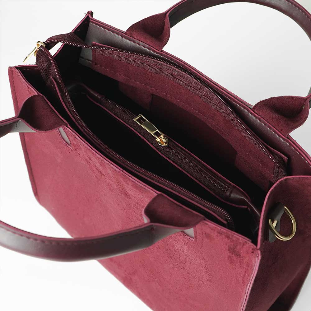 Maroon Micro Ladies Tote bag 563 - Senora