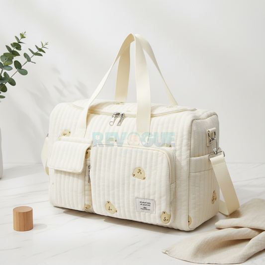 New Maternity Tote Bag - Diaper Mommy Maternity Bag - Bear Print Duffle Bag
