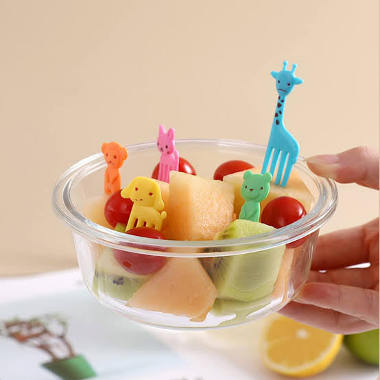 10 Pcs Food Fruit Fork Picks For Kids - Cutlery