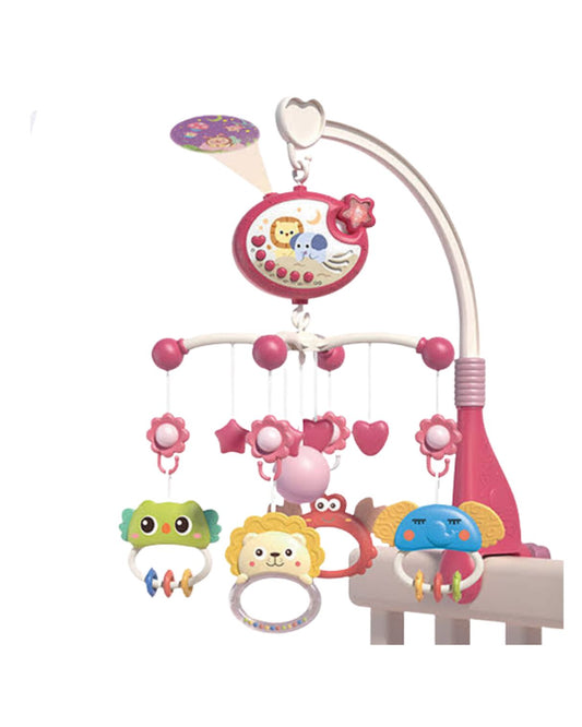 Musical Cot Mobile With Rattle Toys, Light & Projection | Bed Bell - Play Gym/ Cot Mobile