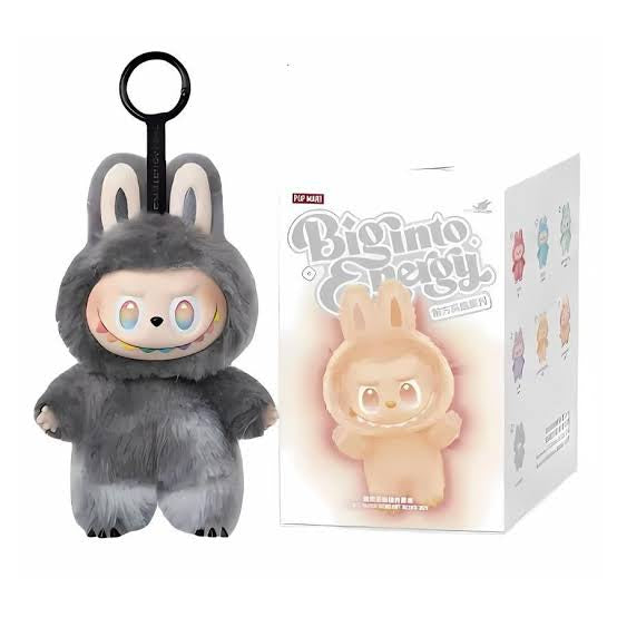 Labubu Doll Blind Box v4 | 7inches / 17cm Original Size Pop Mart Labubu Dolls Toy Key Chain Labubu Plushie Monster | Labubu Big Into Energy Collection with Hanging Loop