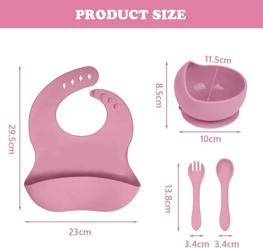 4Pcs Silicone Baby Feeding Set BPA Free - Cutlery