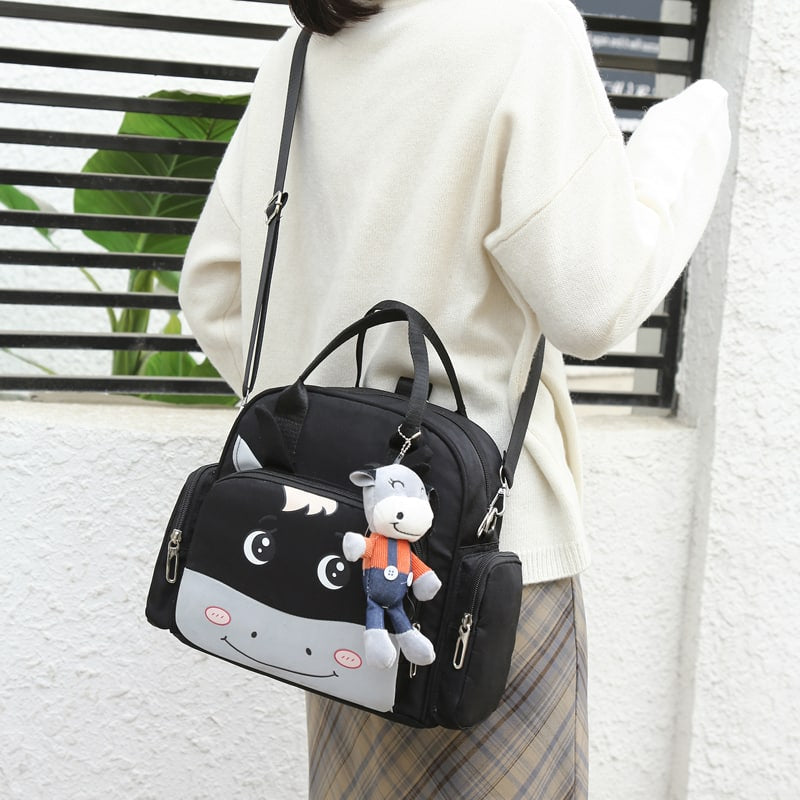 Multi-function Mother Backpack Cartoon Waterproof Diaper Bag Mummy Baby Bag - Diaper & Mother Bags