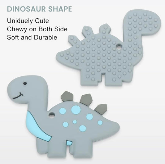 Silicone Baby Teether - Dino - Teether Soother & Pacifier