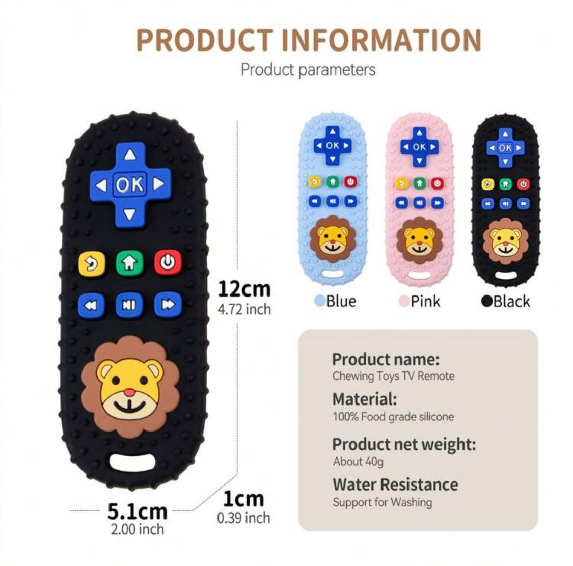 Silicone Remote Control Teether