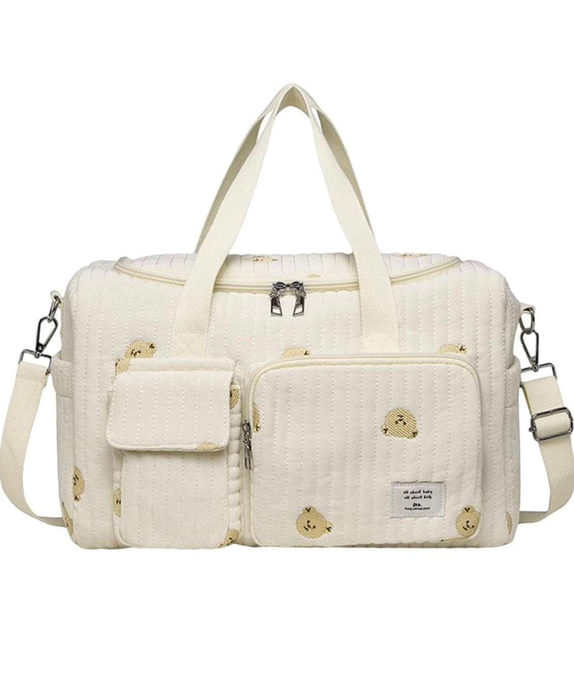 New Maternity Tote Bag - Diaper Mommy Maternity Bag - Bear Print Duffle Bag