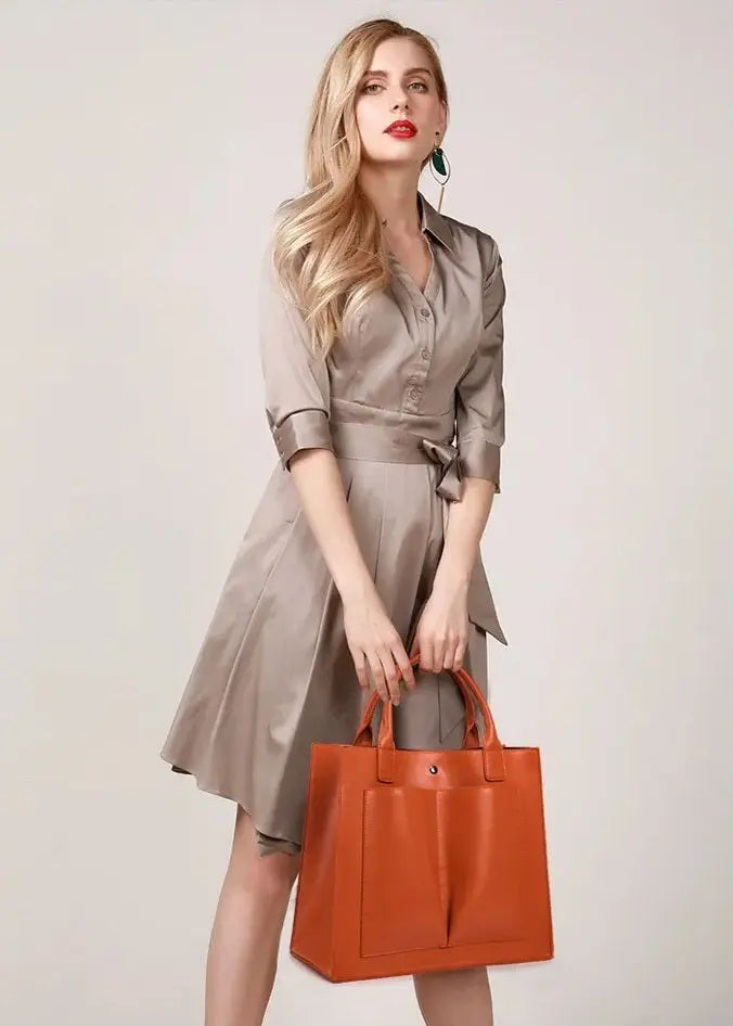 Brown Ladies Tote bag 586 - Senora