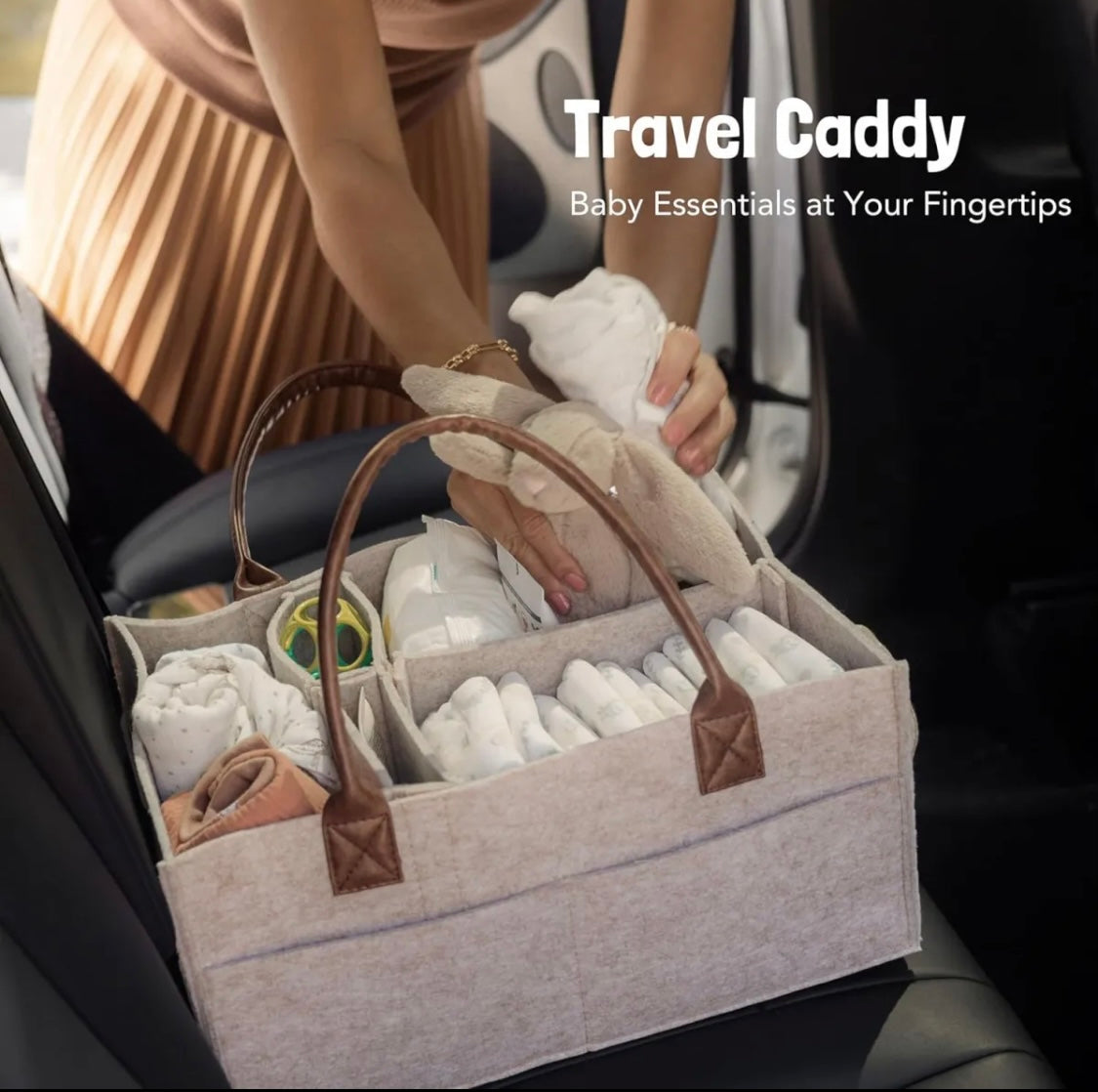 Baby Diaper Caddy Organizer - Diaper & Mother Bags