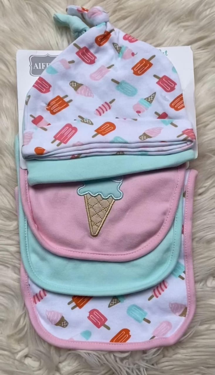 Cap & Bib Set of 5