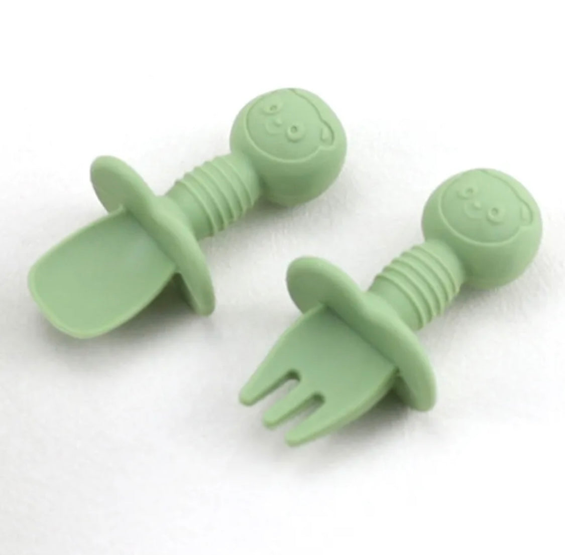 3Pcs Silicone Baby Feeding Set BPA Free - Cutlery