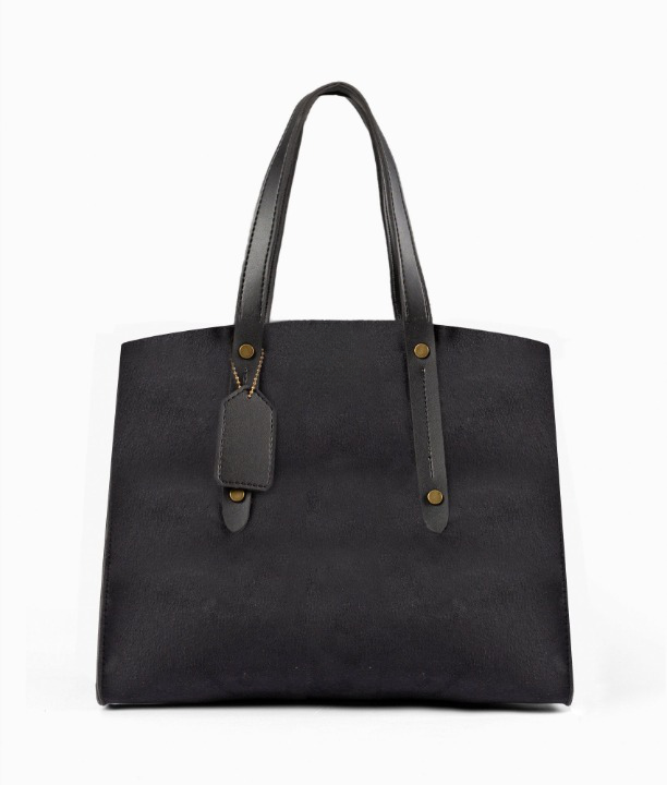 Black Velvet Handbag For Girls 598 - Senora