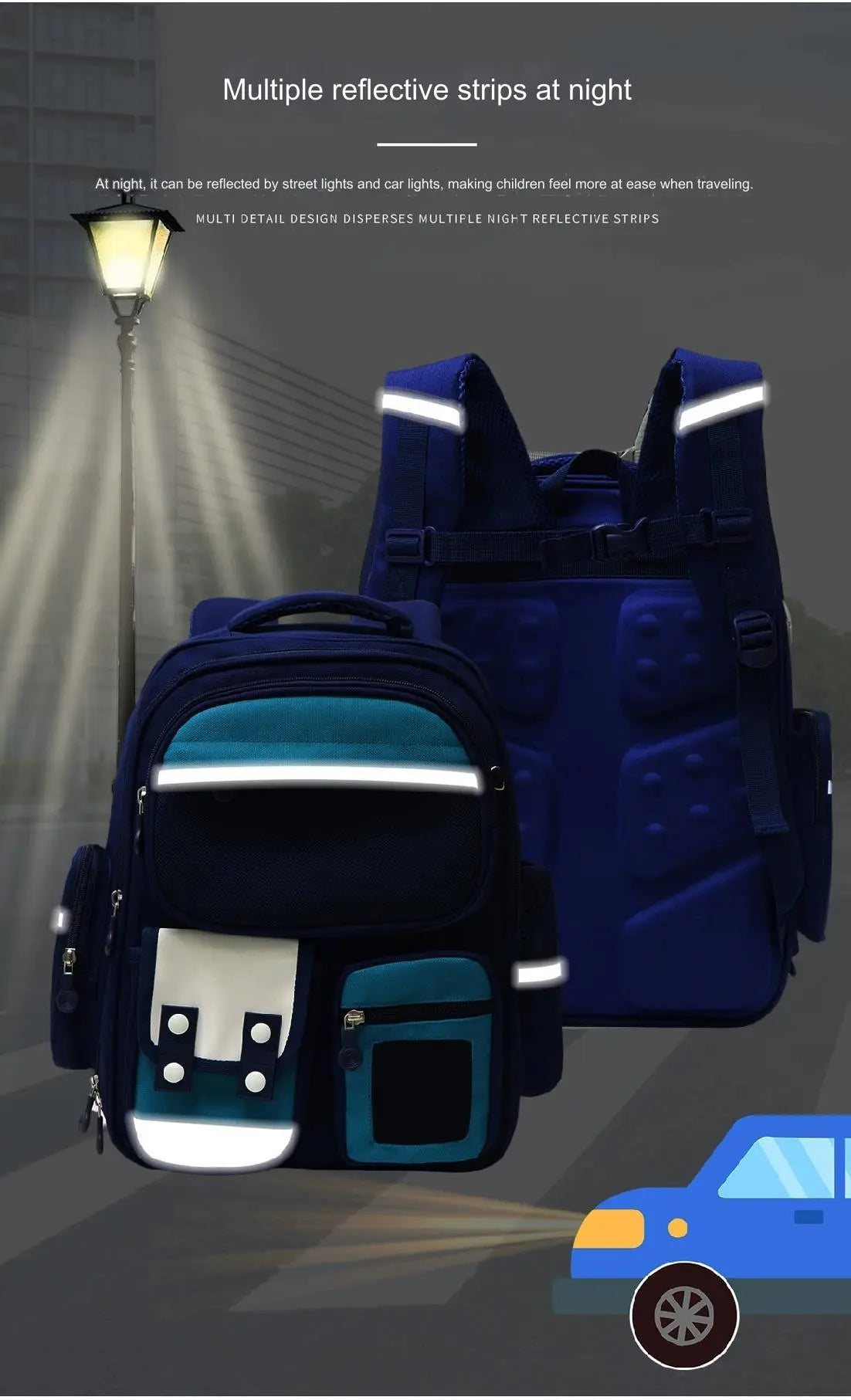 High Quality Durable Large Capacity School Backpack for Students 4079 - Senora
