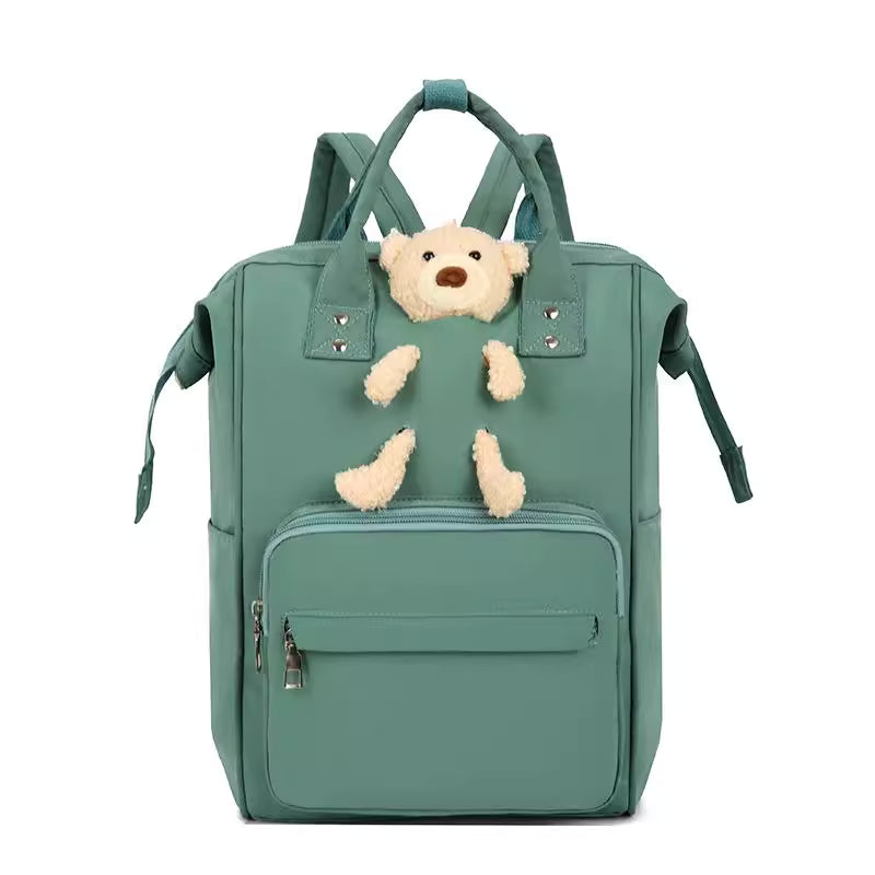 Diaper Bag Backpack Green Bear - Diaper & Mother Bags