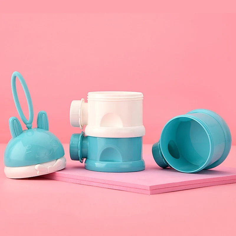 Milk Powder Container 3 Layers - Blue - ReVogue