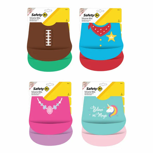 Waterproof Silicone Bib - Pack of two - Bibs