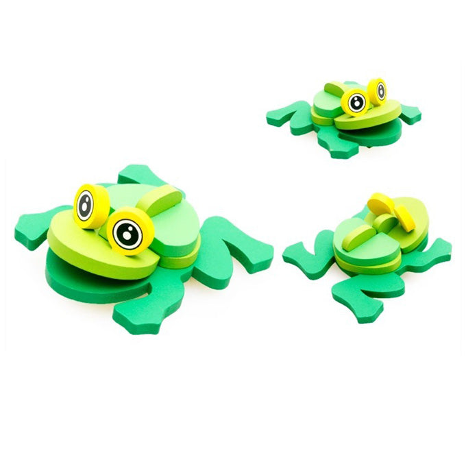 3D Animal Jigsaw Puzzle - Frog - Toddler Toys