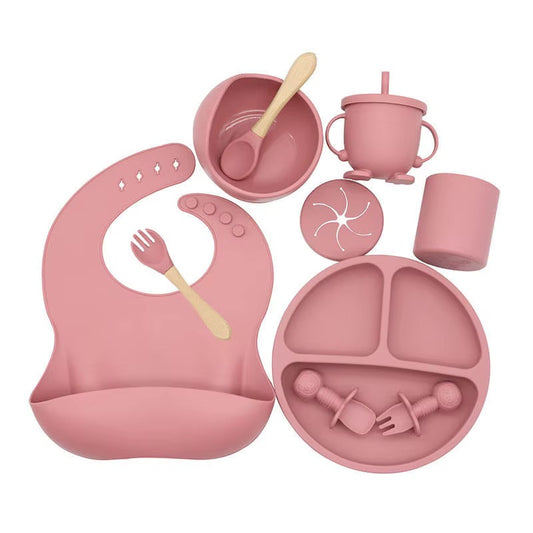Silicone Baby Feeding Set BPA Free - 10 Pcs