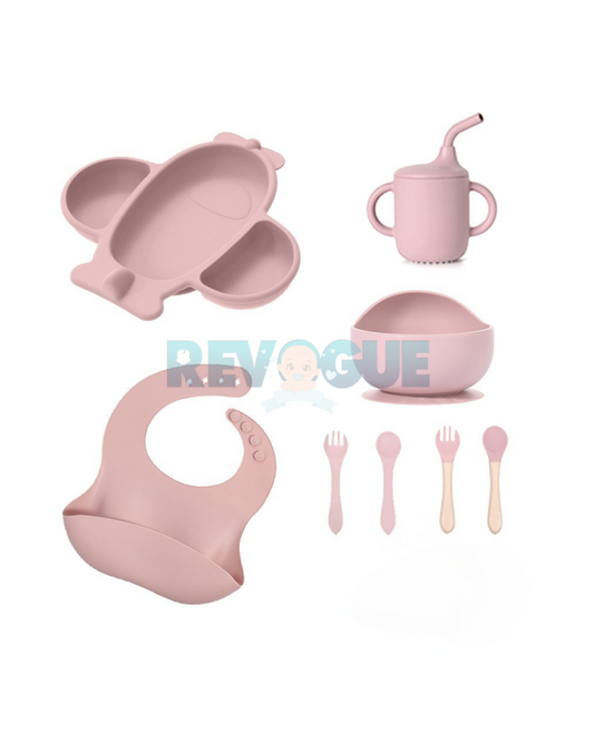 Silicone Baby Feeding Set BPA Free - 8 Pcs - Cutlery