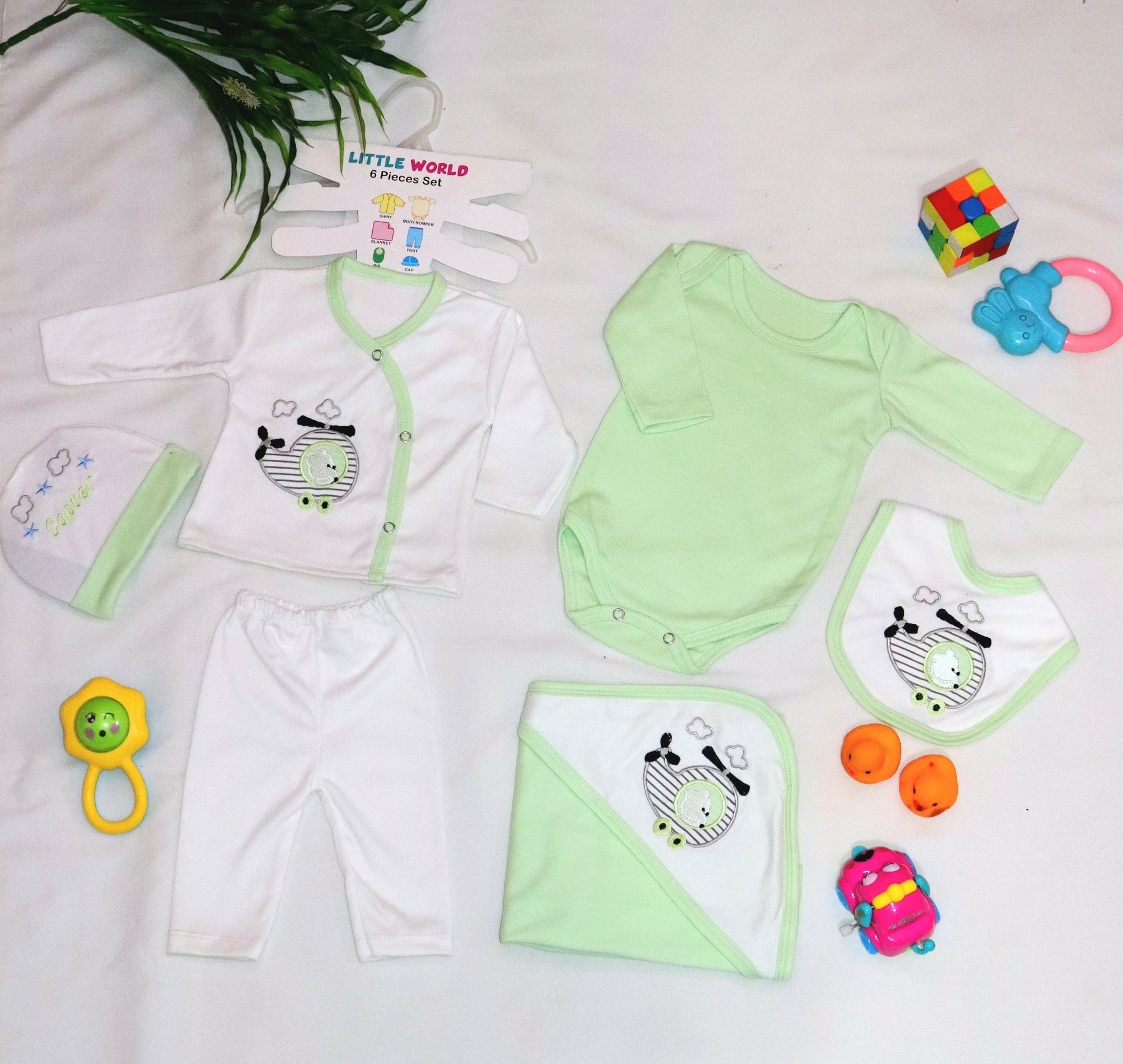 Baby Starter Set 6 Pcs | Newborn 6 pcs Romper Set - Apparel