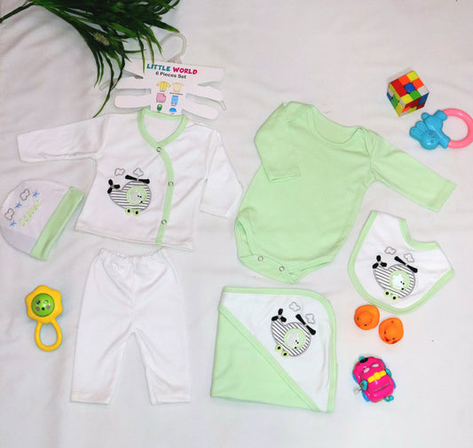 Baby Starter Set 6 Pcs | Newborn 6 pcs Romper Set - Apparel
