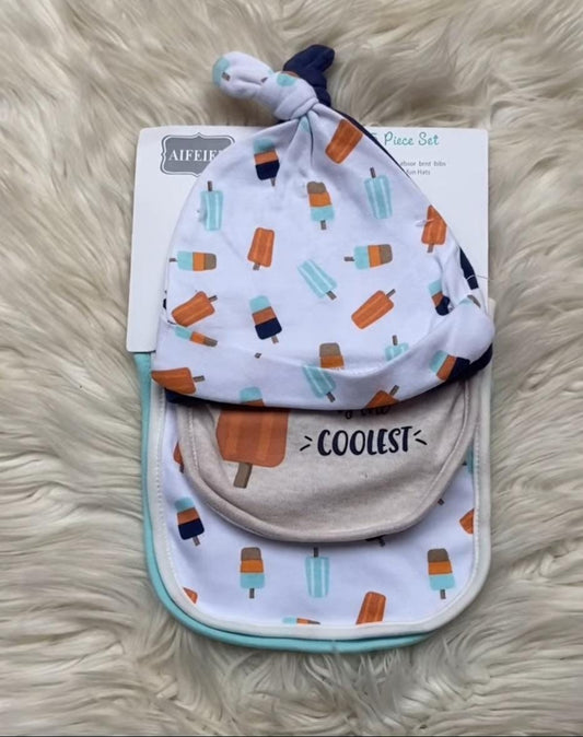 Cap & Bib Set of 5