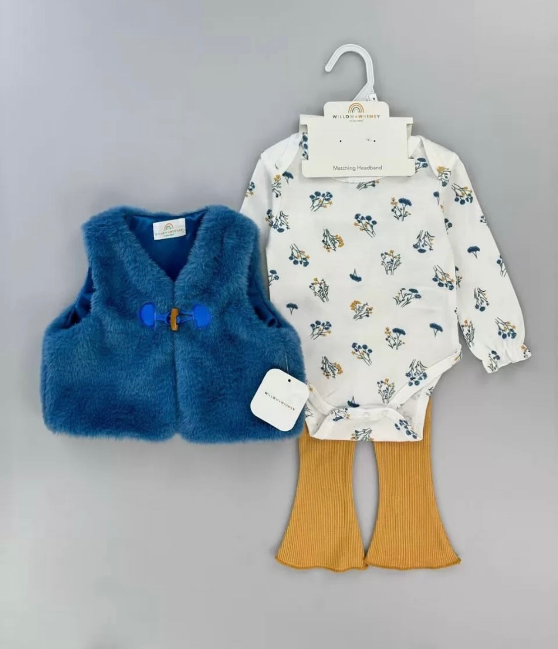 Flower Fur 3PCS Set - Apparel