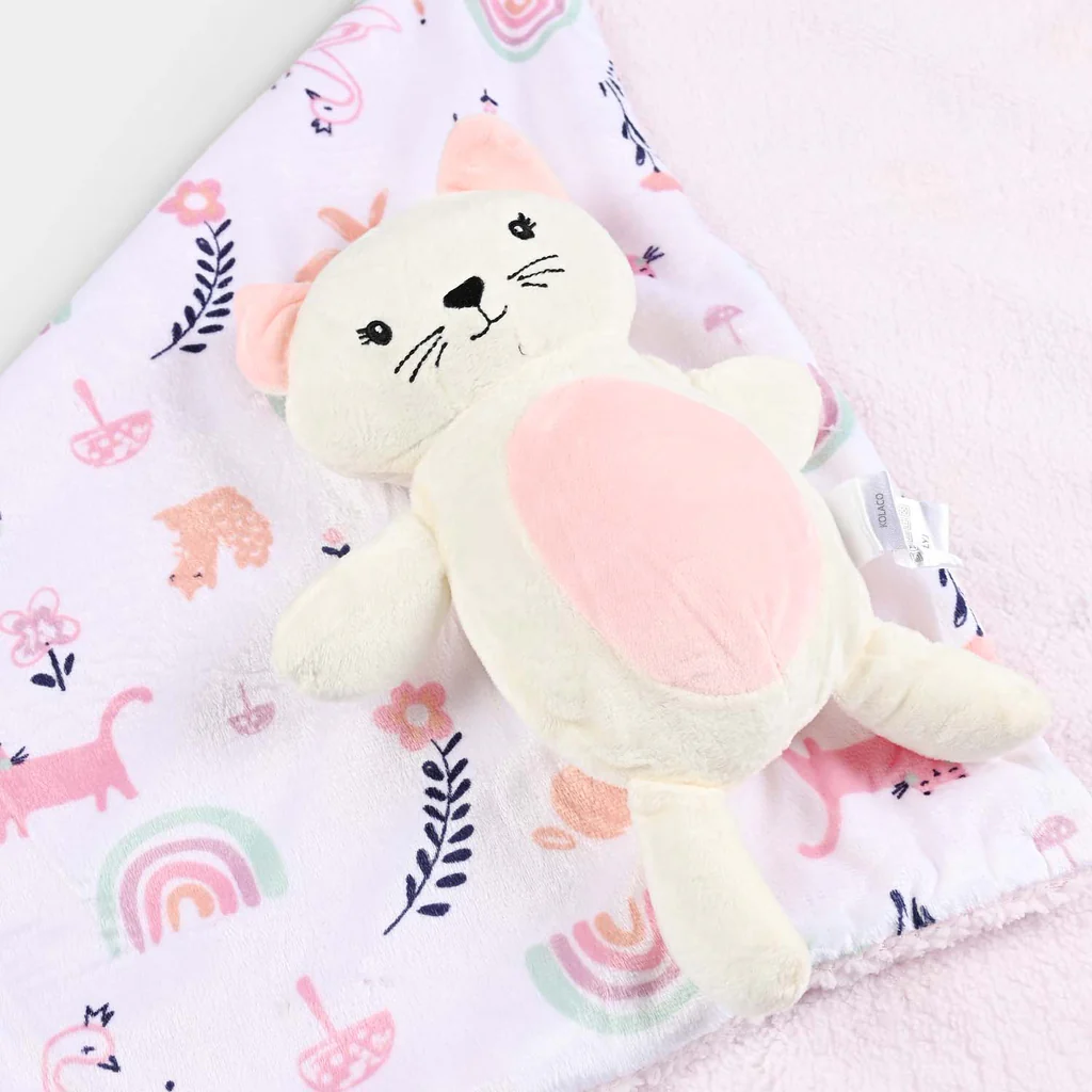 Baby Blanket with Stuff Toy - Swaddle Wraps