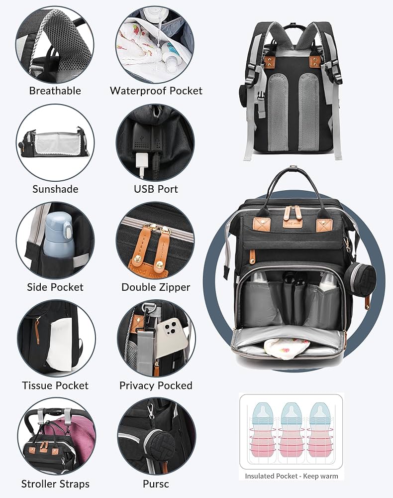 Bed and Bag - Diaper & Mother Bags