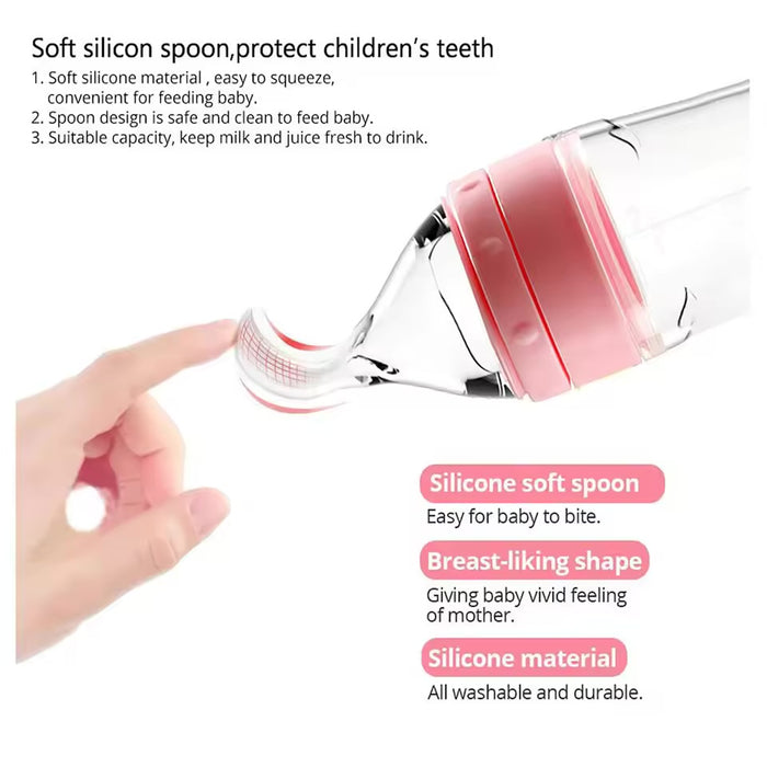 Silicone Suction Spoon Feeder 90ml - Feeding Essentials