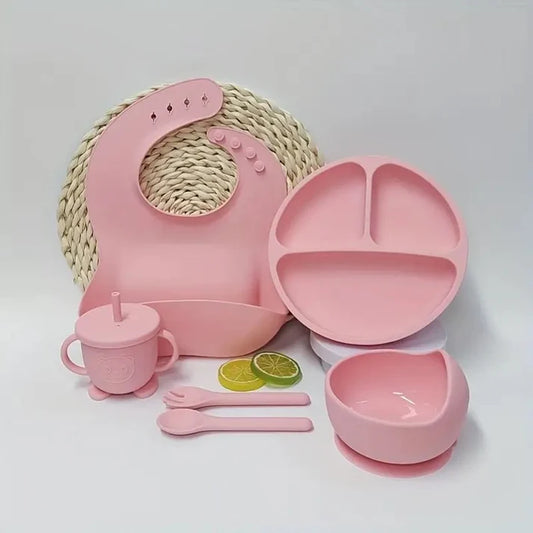 Silicone Baby Feeding Set BPA Free - 6 Pcs - Cutlery
