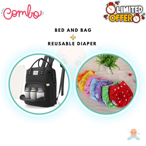 Combo Pack - Bed and Bag & Reusable Diaper - Deals