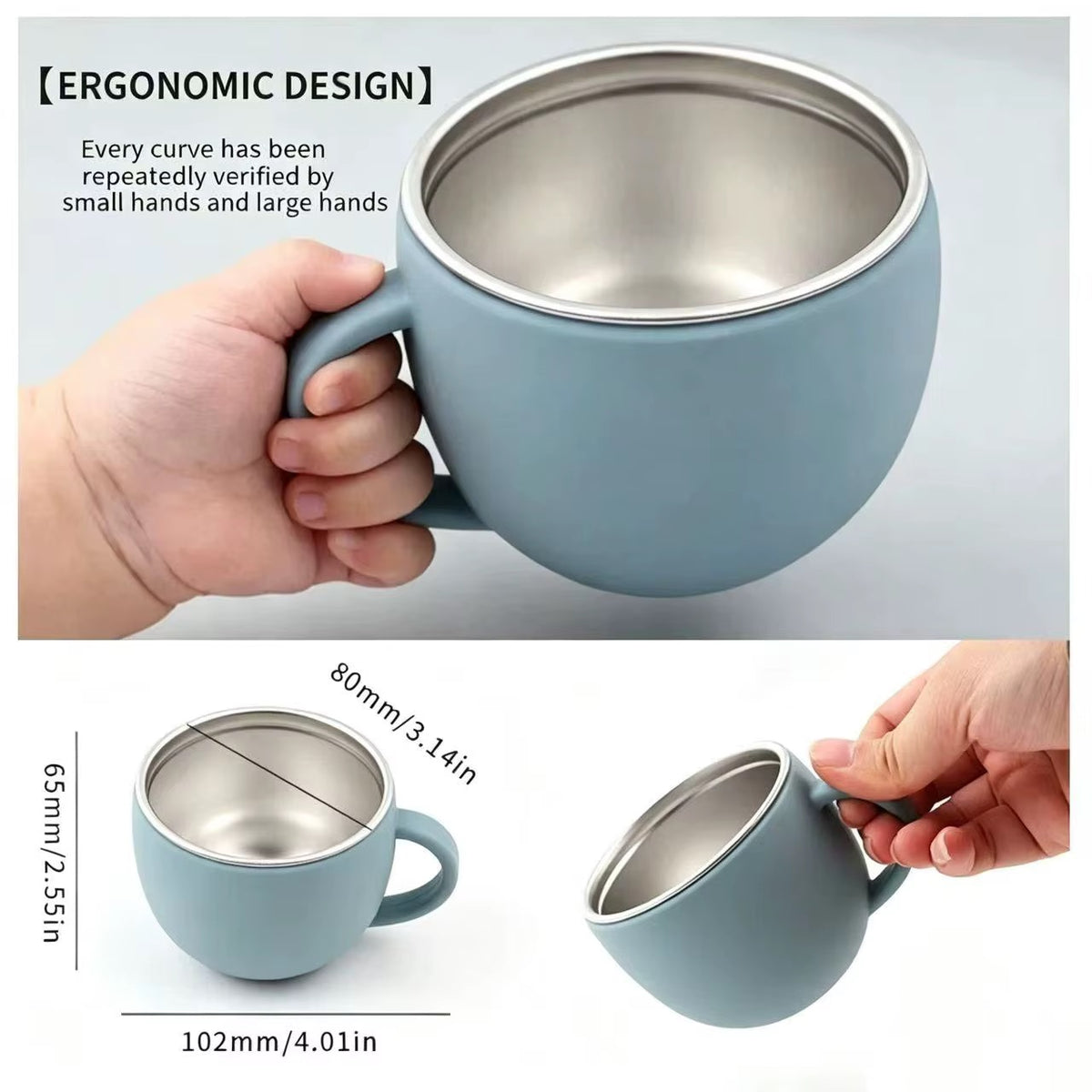 Stainless Steel Cup with Silicone Base