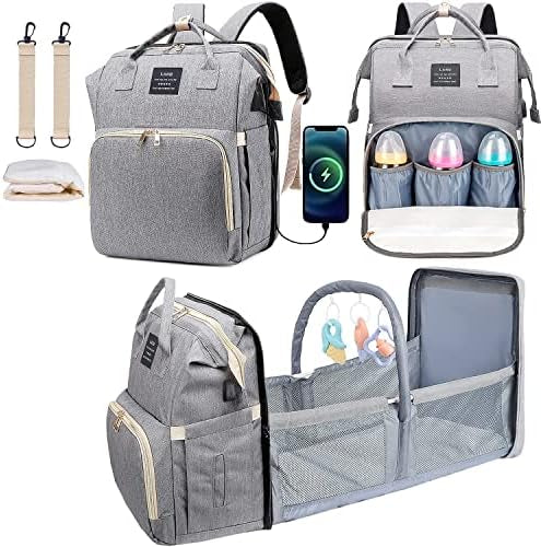 Land 2 in 1 Diaper Bag with Changing Station