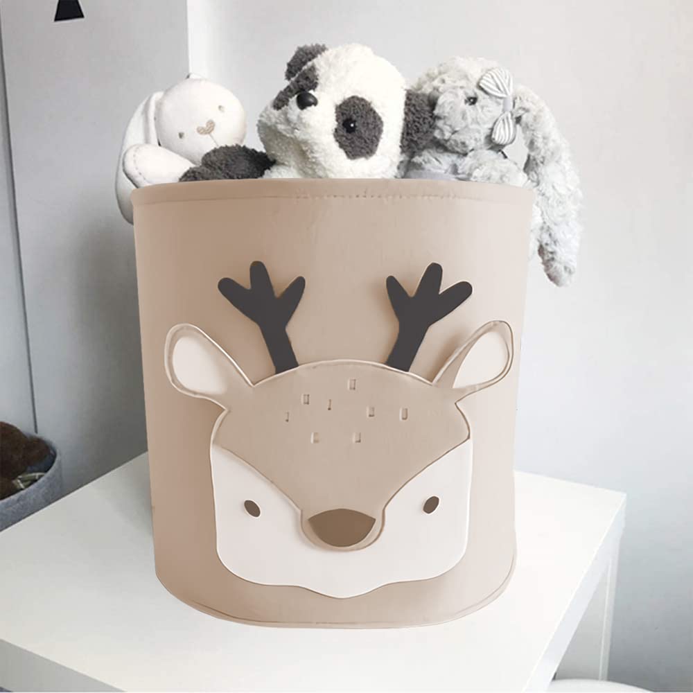Kids Toy Storage & Laundry Felt Basket - Durable and spacious toy storage container with a cover