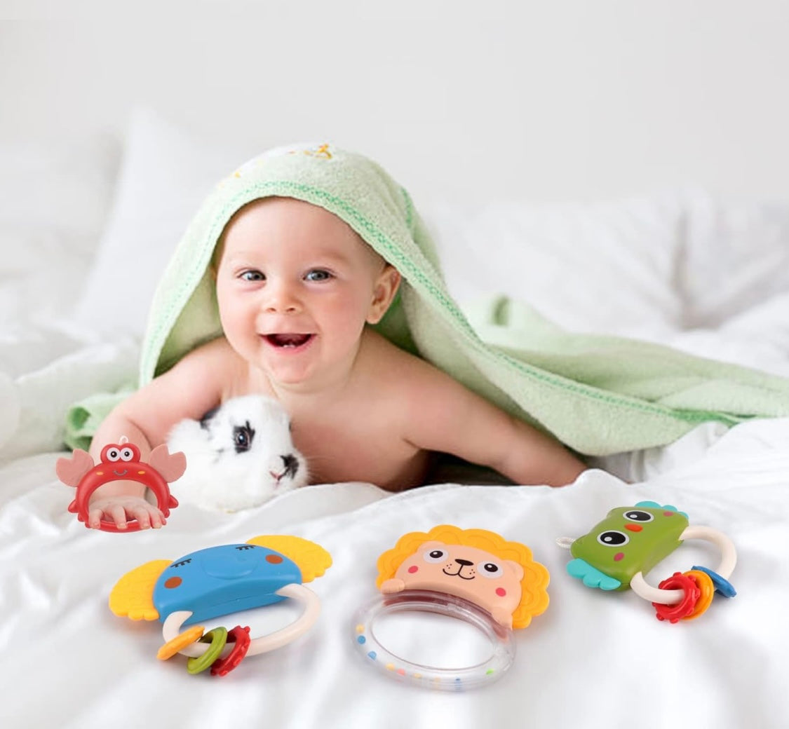 Musical Cot Mobile With Rattle Toys, Light & Projection | Bed Bell