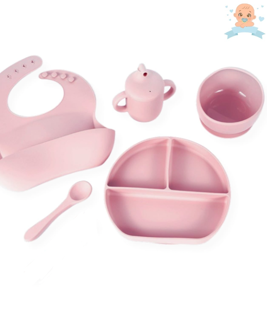 Silicone Feeding Set 5 Pcs - Cutlery