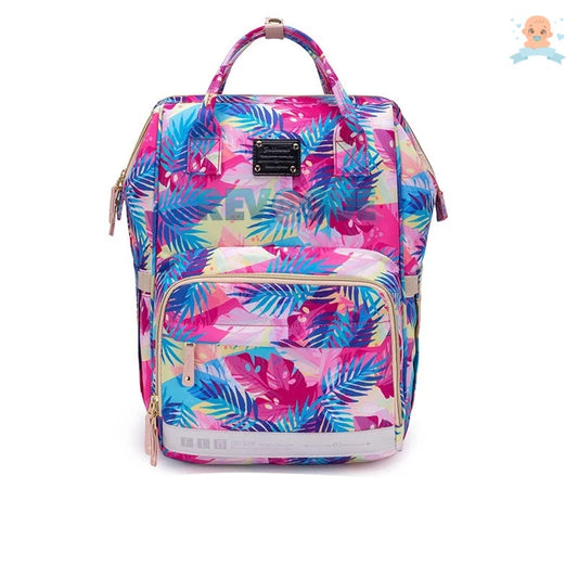 Diaper Bag Backpack - Tropical Pink
