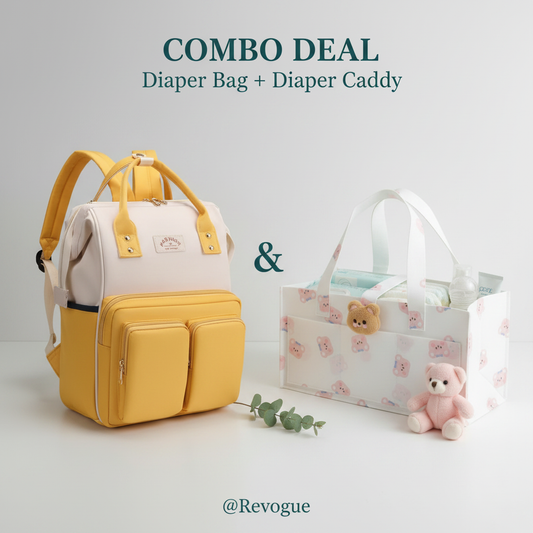 Combo Pack - Diaper Bag & Caddy Organiser