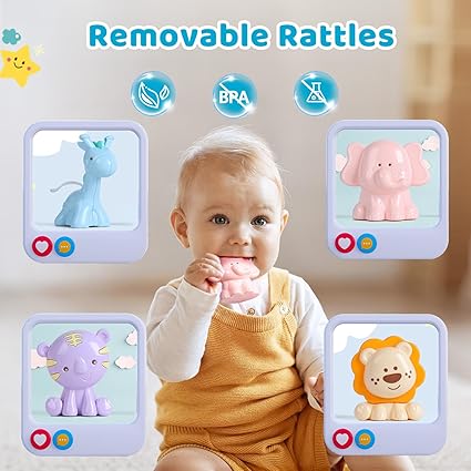 Musical Cot Mobile With Remote | Baby Crib Mobile with Music and Lights - Play Gym/ Cot Mobile