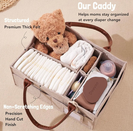 Baby Diaper Caddy Organizer - Diaper & Mother Bags