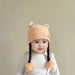 Winter Woolen Cap with Braids - Apparel