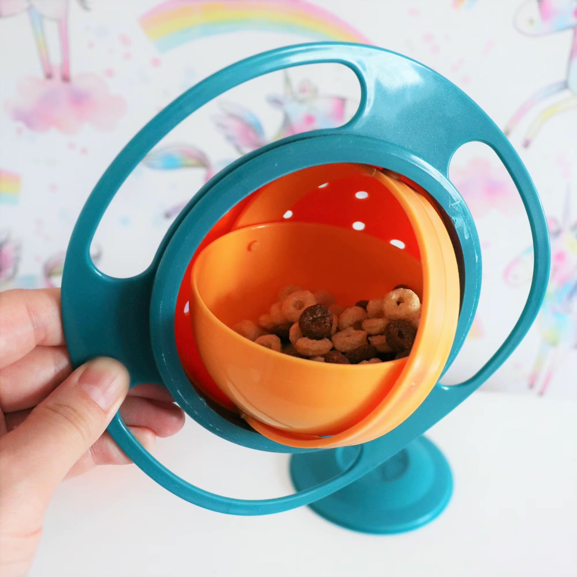 360 Rotate Gyro Bowl for Children - Cutlery