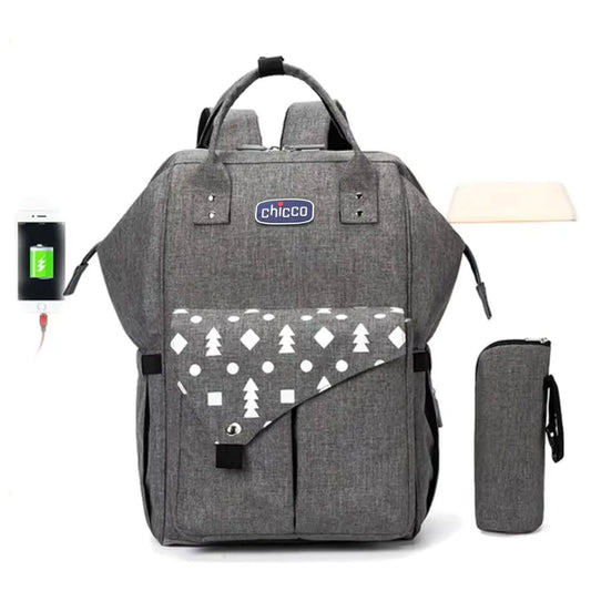Chicco Diaper Bag Backpack with Changing Sheet & Pouch - Diaper & Mother Bags