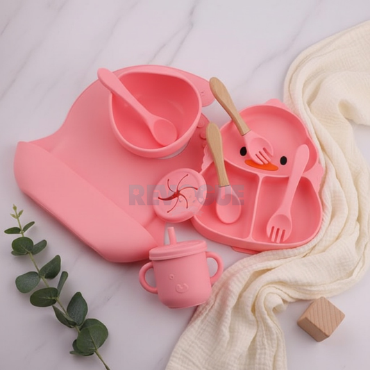 Silicone Baby Feeding Set BPA Free - 9 Pcs