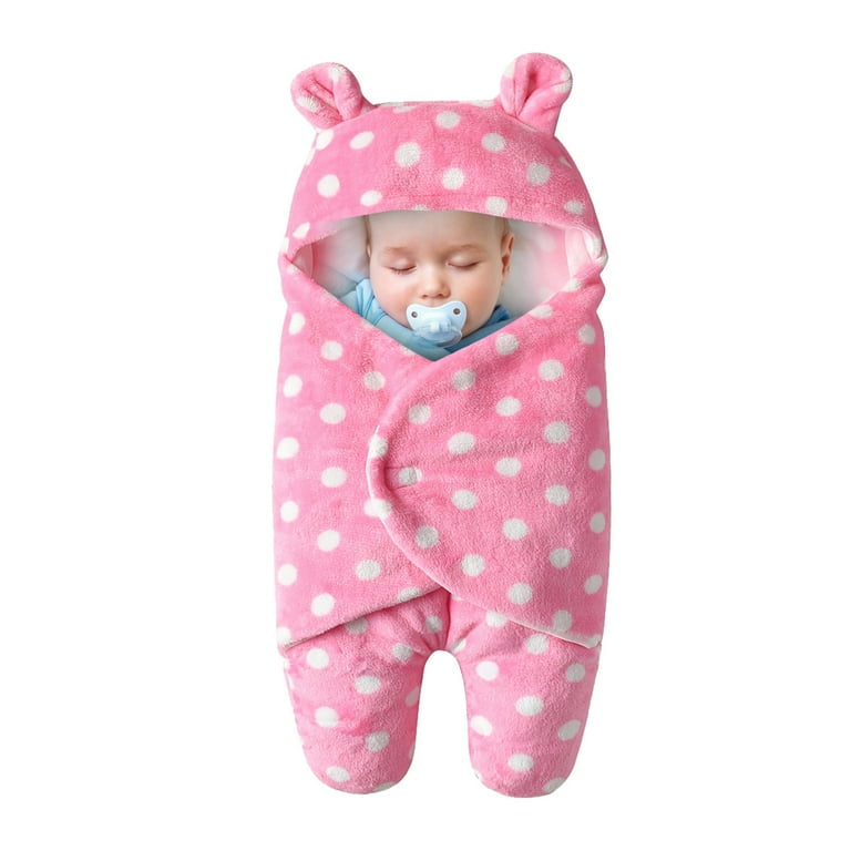 Winter Swaddle Wrap for Baby Girls - Polka dot - Swaddle Wraps