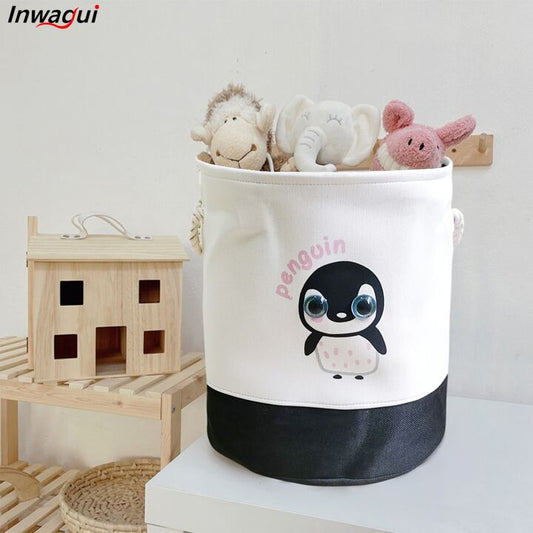 Folding laundry basket - Penguin